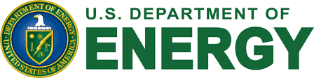 Logo of the U.S. Department of Energy featuring an eagle, a shield, and the department's name in green text.