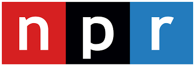 NPR logo with lowercase white letters "npr" on red, black, and blue blocks, respectively.