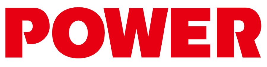 Red text reads "POWER" in bold, uppercase letters against a white background.